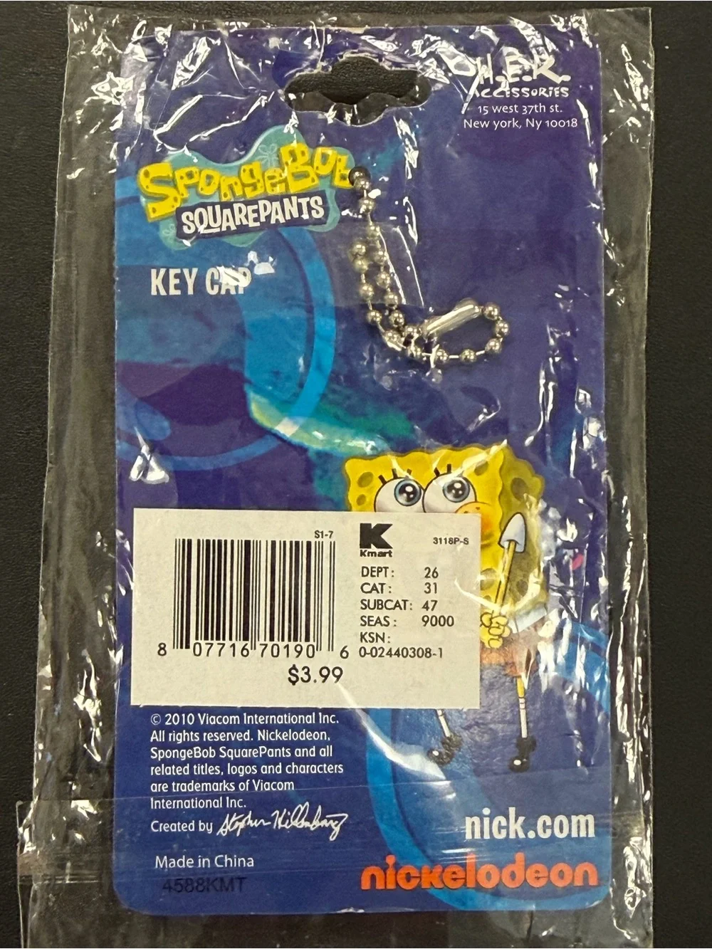 Nickelodeon SpongeBob SquarePants Yellow Silicone Key Cover